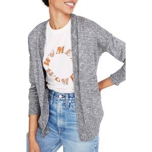 Madwell Marled Bradley Relax fit Grey Longline Cardigan Sweater Women XL NEW